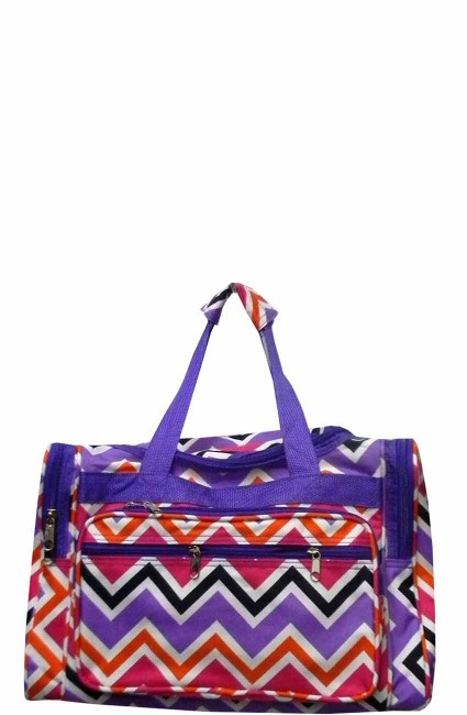 Printed Duffle Bag-T16MULTI/CV/PUR